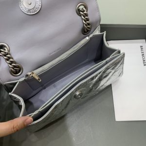 Replica Balenciaga Crush Small Silver - realistic designer-inspired fake bag