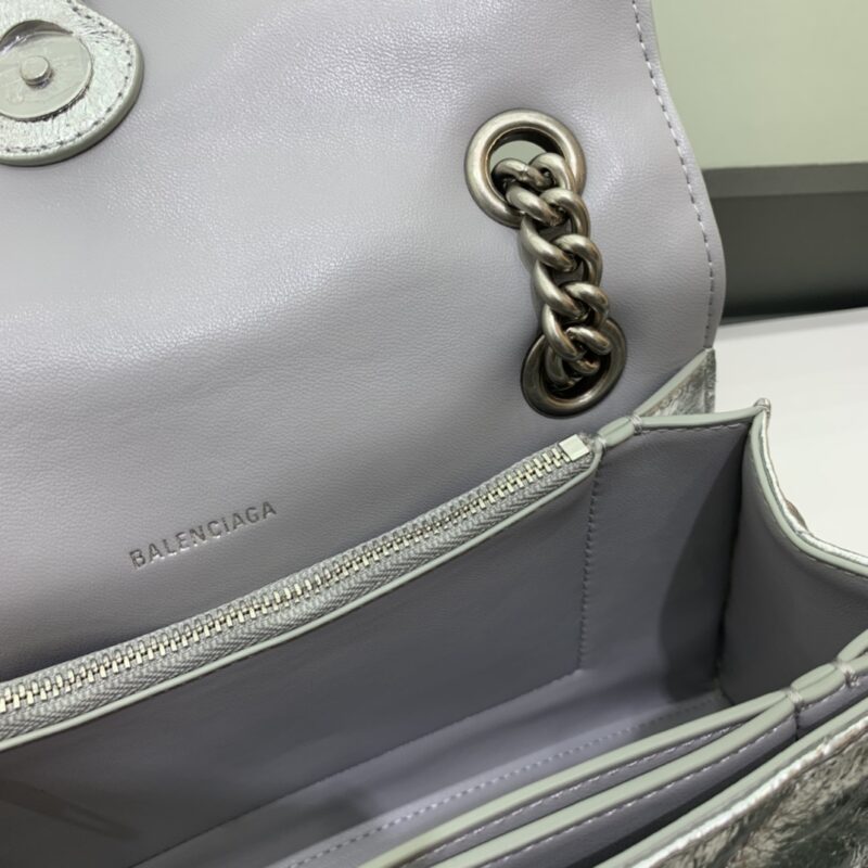 Replica Balenciaga Crush Small Silver - near-authentic luxury replica handbag