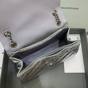 Replica Balenciaga Crush Large Silver - ultra-realistic fake designer tote