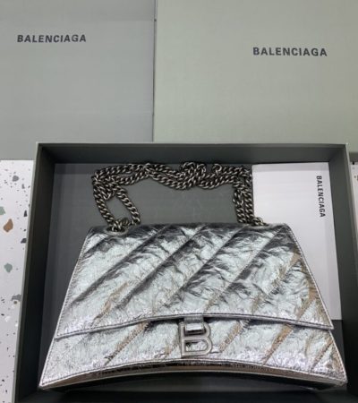 Replica Balenciaga Crush Large Silver - best quality luxury bag dupe