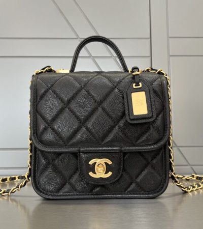 Replica CHANEL Tofu M Bag Black - realistic designer-inspired fake bag