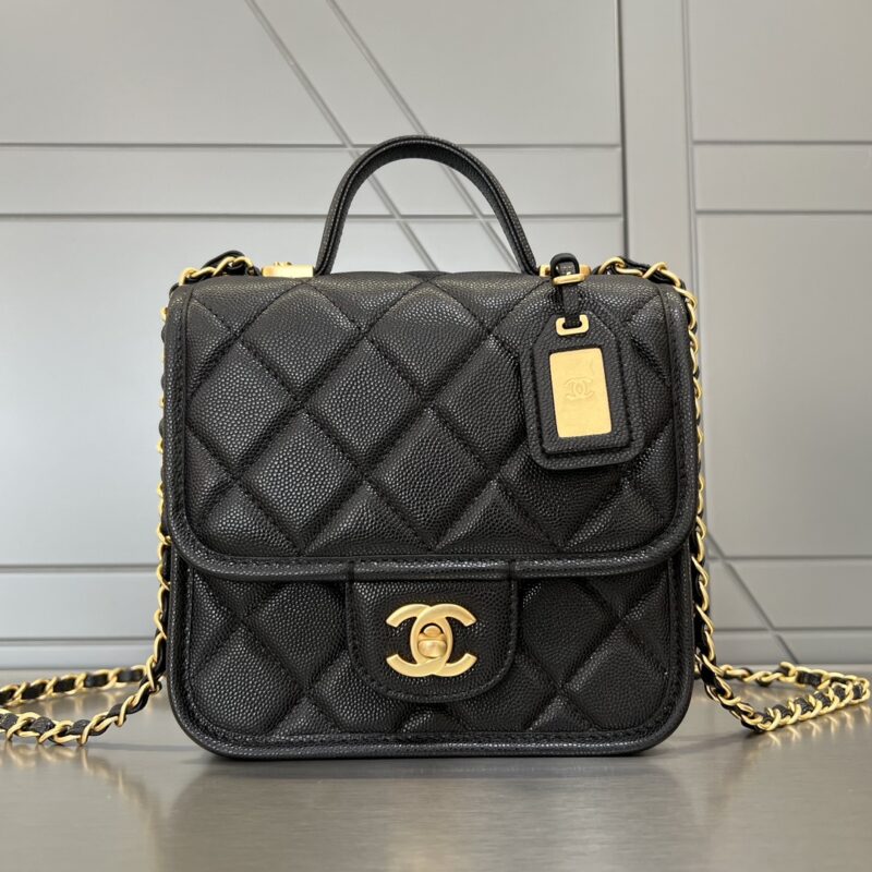 Replica CHANEL Tofu M Bag Black - realistic designer-inspired fake bag