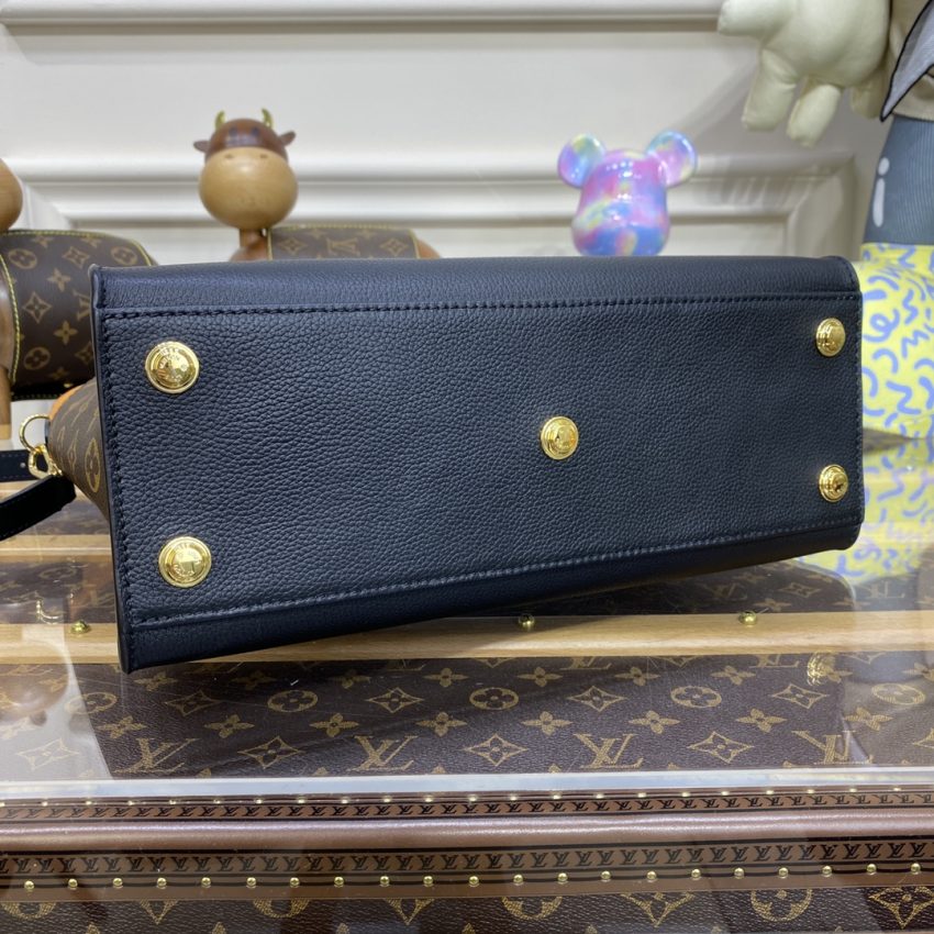 Replica Louis Vuitton On My Side Black-Brown - high-accuracy replica luxury purse