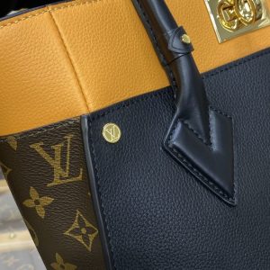 Replica Louis Vuitton On My Side Black-Brown - top-tier luxury replica shoulder bag