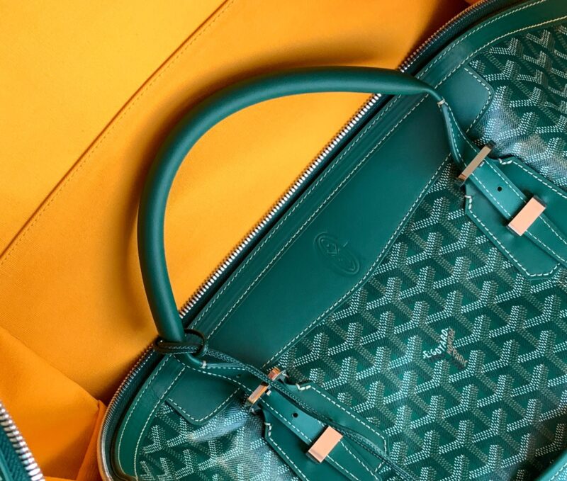 Replica Goyard Bowling 55 Bag Green - premium 1:1 fake handbag model