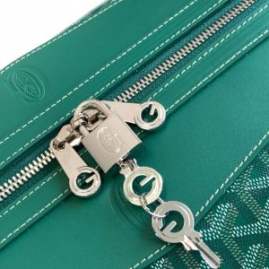 Replica Goyard Bowling 55 Bag Green - authentic-look luxury purse replica