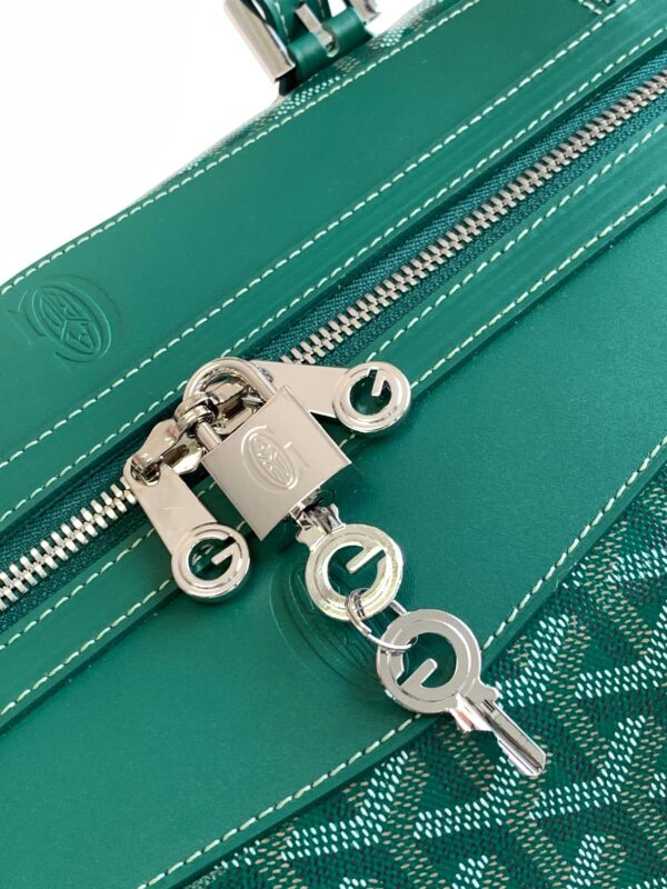 Replica Goyard Bowling 55 Bag Green - authentic-look luxury purse replica