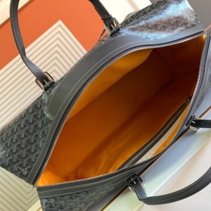 Replica Goyard Bowling 55 Bag Black Brown - authentic-look luxury purse replica