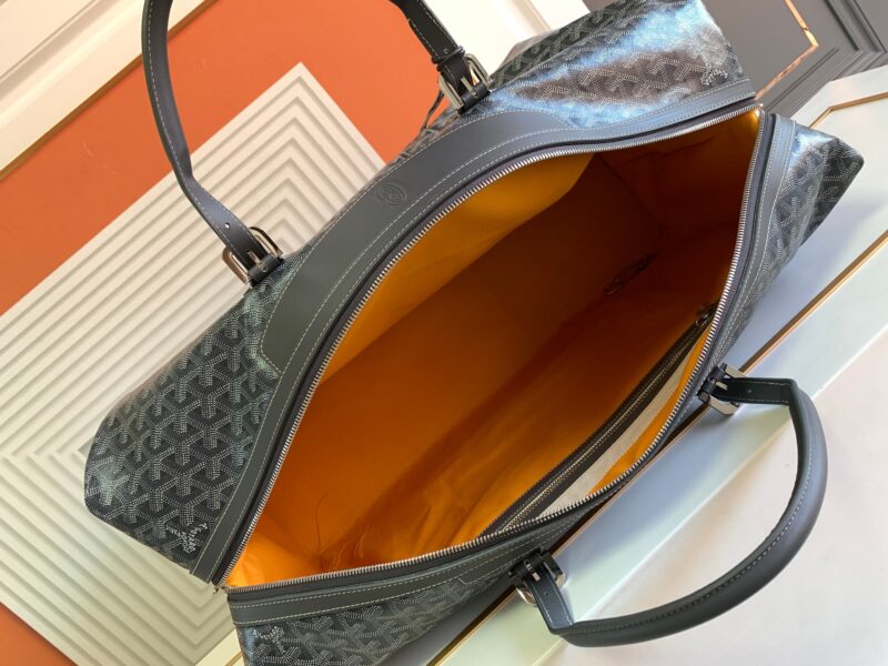 Replica Goyard Bowling 55 Bag Black Brown - authentic-look luxury purse replica