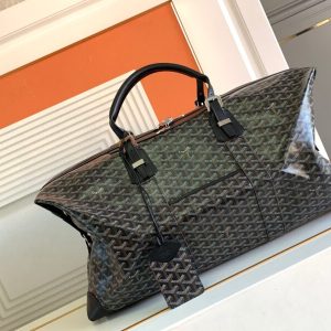Replica Goyard Bowling 55 Bag Black Brown - best quality luxury bag dupe