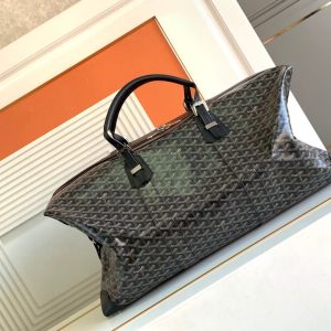 Replica Goyard Bowling 55 Bag Black Brown - premium-grade designer purse dupe