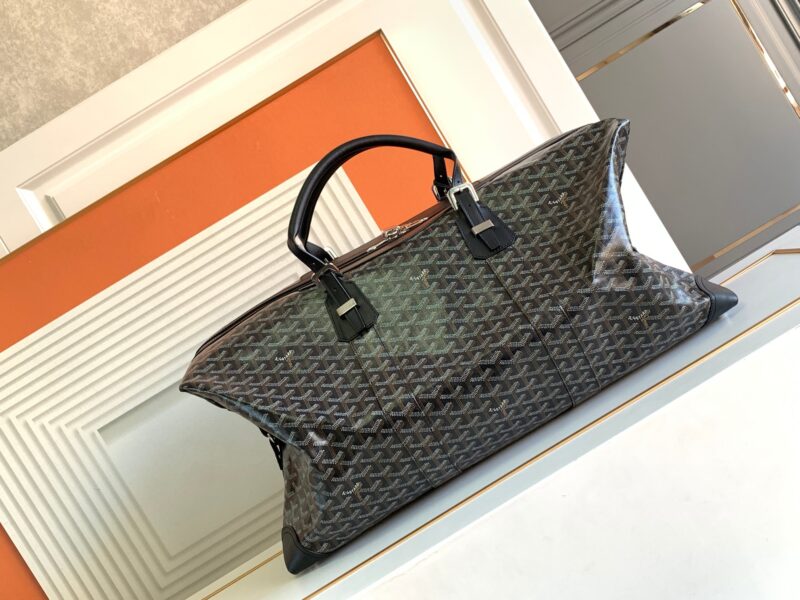 Replica Goyard Bowling 55 Bag Black Brown - premium-grade designer purse dupe