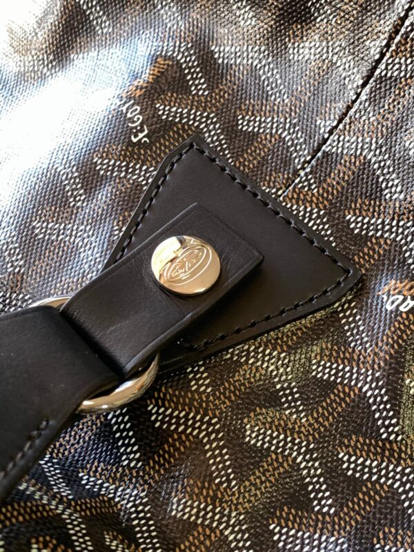 Replica Goyard Bowling 55 Bag Black Brown - top-rated replica designer bag