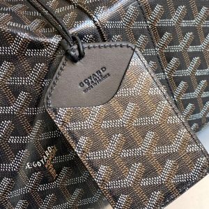 Replica Goyard Bowling 55 Bag Black Brown - premium-grade designer purse dupe