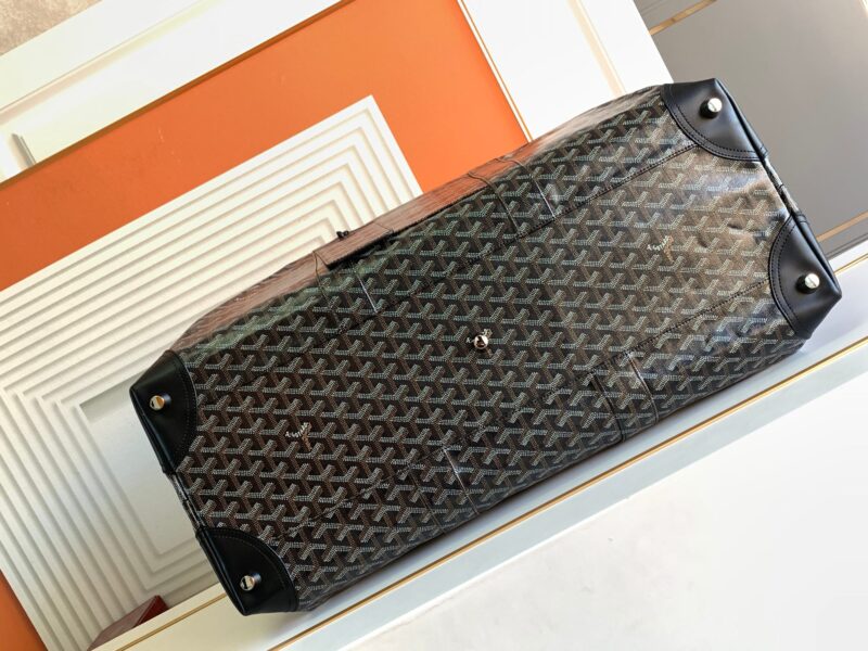 Replica Goyard Bowling 55 Bag Black Brown - premium-grade designer purse dupe