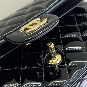 Replica CHANEL Classic Flap 25cm Patent Black - elite superclone designer purse