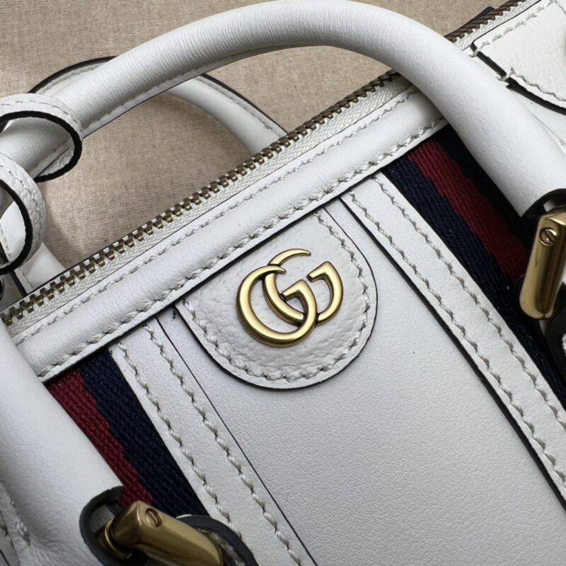 Replica Gucci Bauletto Top Handle White - elite superclone designer purse