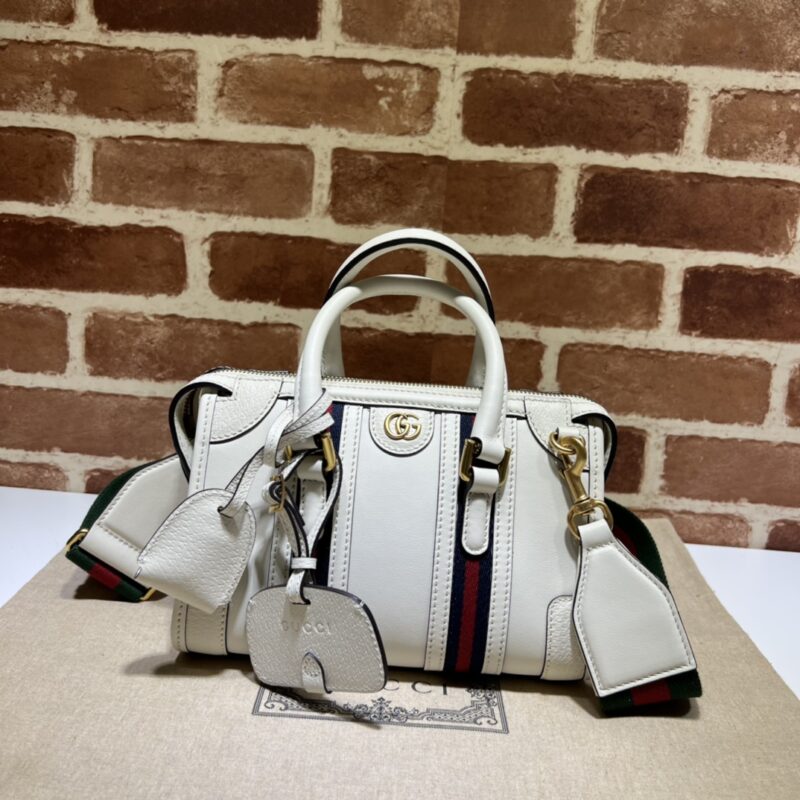 Replica Gucci Bauletto Top Handle White - premium 1:1 fake handbag model