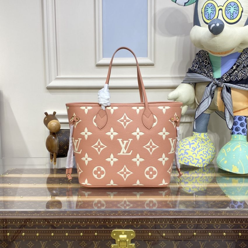 Replica Louis Vuitton Neverfull MM Pink - ultra-realistic fake designer tote