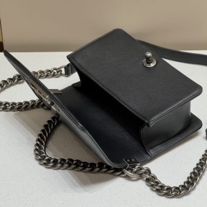 Replica CHANEL Le Boy V Black - Silver - best-selling designer handbag dupe