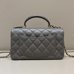 Replica CHANEL CF 20 cm With Handle Beige - best quality luxury bag dupe
