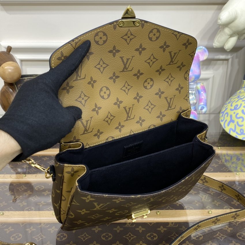 Replica Louis Vuitton Pochette Metis Brown Canvas - high-accuracy replica luxury purse