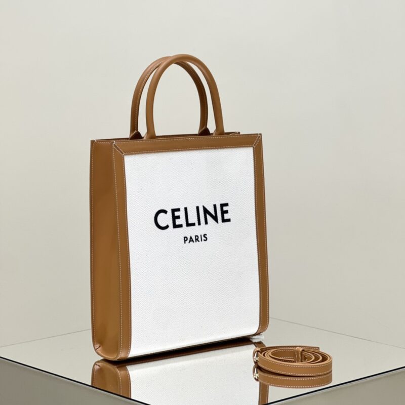 Replica Celine Triomphe Cabas Mini Tote White - high-end fake designer purse