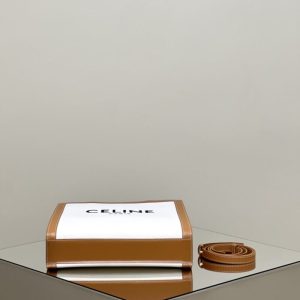Replica Celine Triomphe Cabas Mini Tote White - ultra-realistic fake designer tote