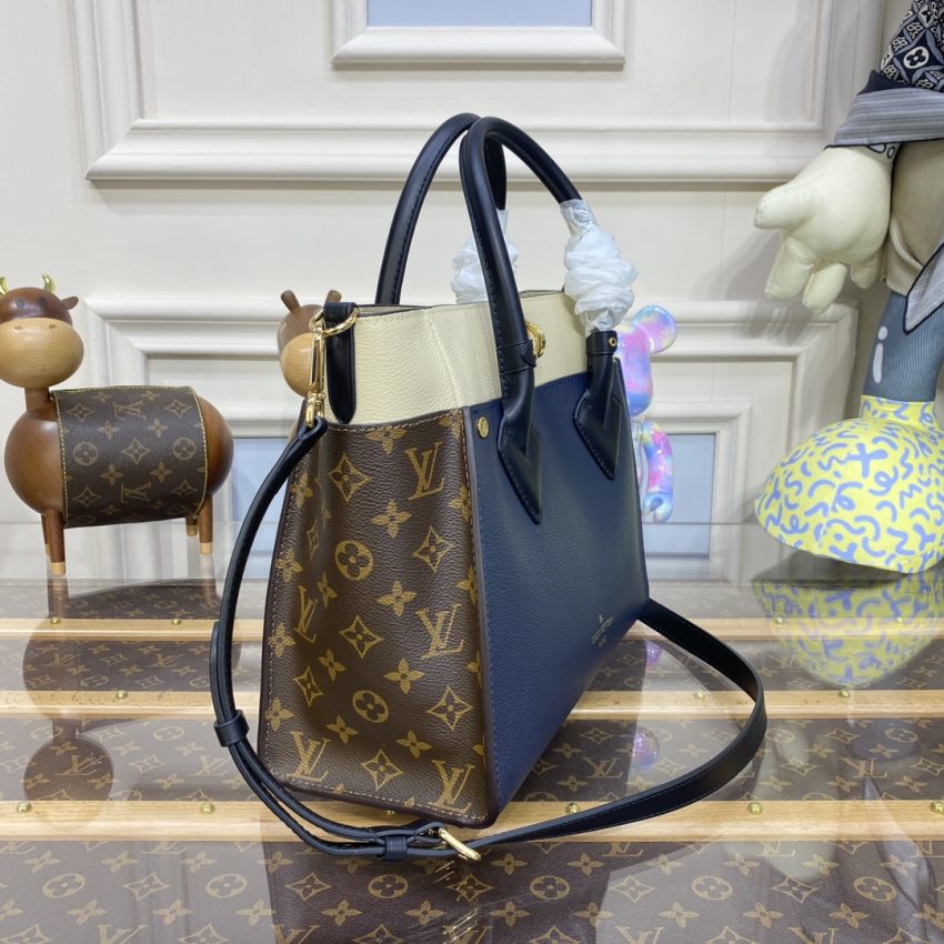 Replica Louis Vuitton On My Side Dark Blue - realistic designer-inspired fake bag