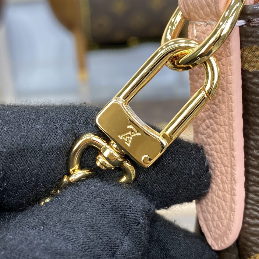 Replica Louis Vuitton Pallas Clutch Pink - top-tier luxury replica shoulder bag