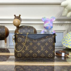 Replica Louis Vuitton Pallas Clutch Black - elite superclone designer purse