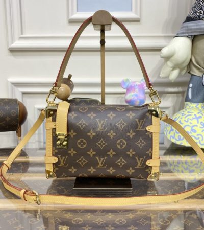 Replica Louis Vuitton Side Trunk Dark Brown - near-authentic luxury replica handbag