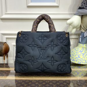 Replica LV OnTheGo Black Soft - premium 1:1 fake handbag model