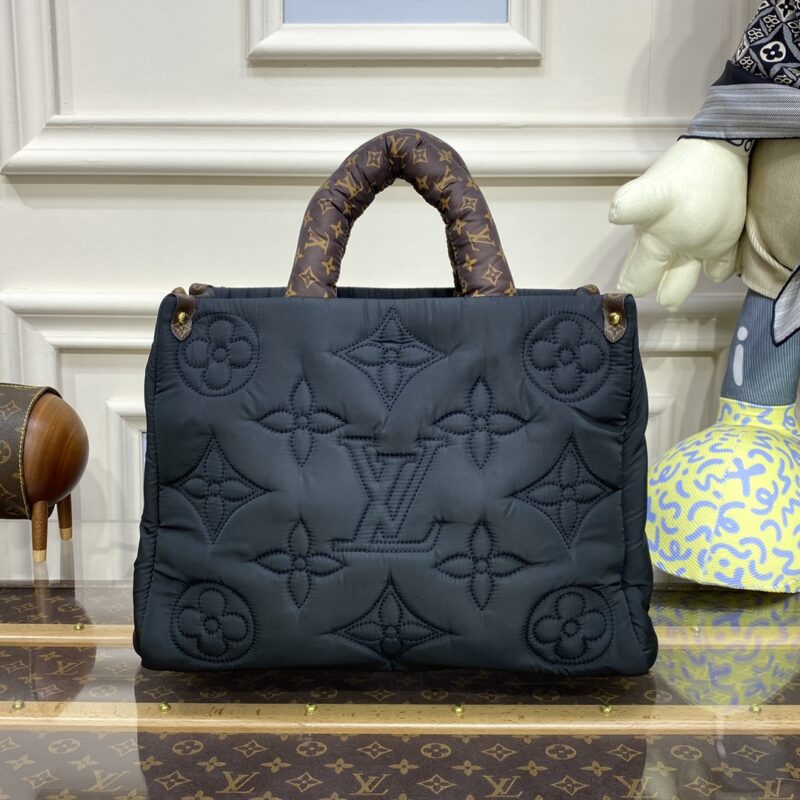 Replica LV OnTheGo Black Soft - premium 1:1 fake handbag model