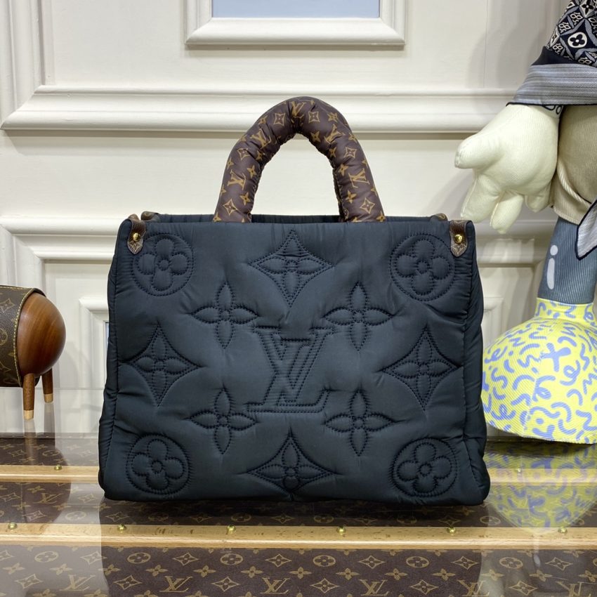 Replica LV OnTheGo Black Soft - top-tier luxury replica shoulder bag