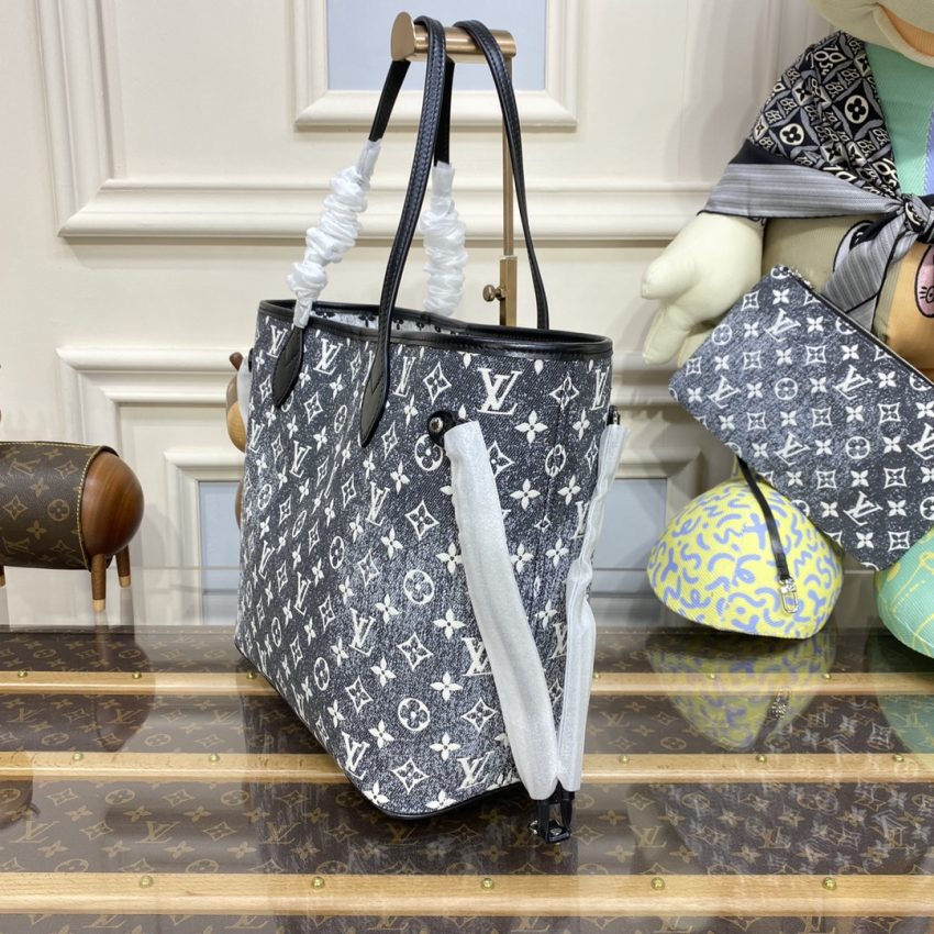 Replica Louis Vuitton Neverfull MM Denim - top-tier luxury replica shoulder bag