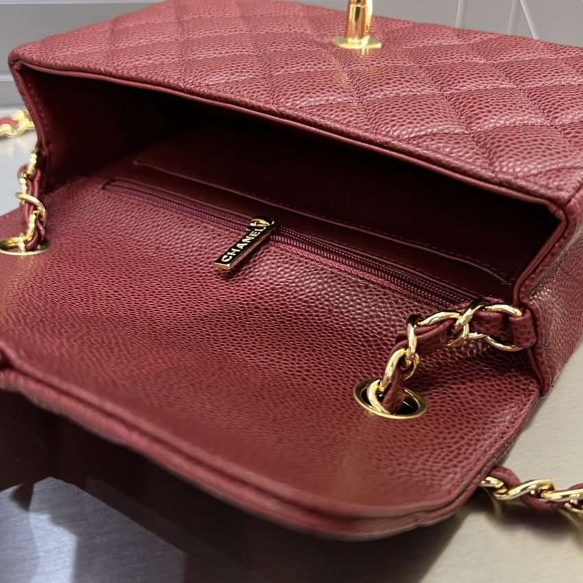 Replica CHANEL Classic Flap 20cm Burgundy - best-selling designer handbag dupe