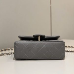 Replica CHANEL Classic Flap 20cm Grey - elite superclone designer purse