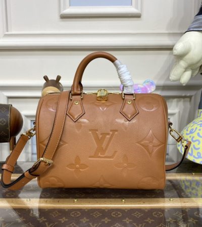 Replica Louis Vuitton Speedy Bandouliere 25 Brown - authentic-look luxury purse replica