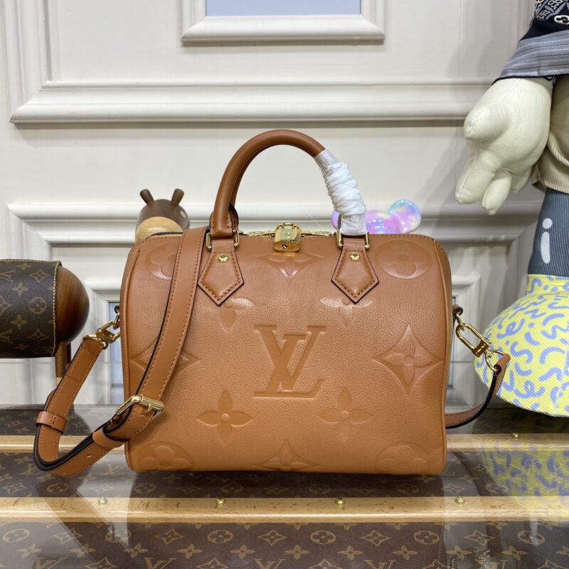 Replica Louis Vuitton Speedy Bandouliere 25 Brown - authentic-look luxury purse replica