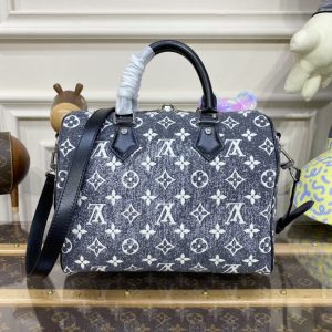 Replica Louis Vuitton Speedy Bandouliere 25 Denim Canvas - realistic designer-inspired fake bag