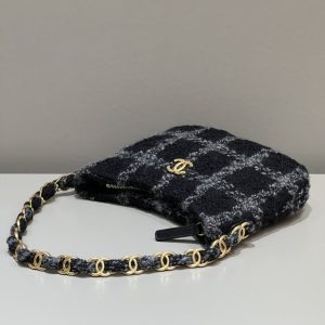 Replica CHANEL 22k Woolen Hobo - top-rated replica designer bag