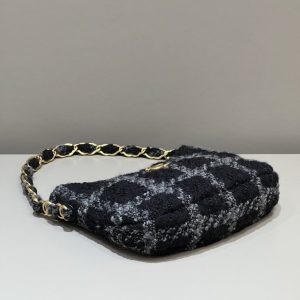 Replica CHANEL 22k Woolen Hobo - realistic designer-inspired fake bag