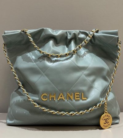 Replica CHANEL 22 Small Handbag Mint Green - near-authentic luxury replica handbag