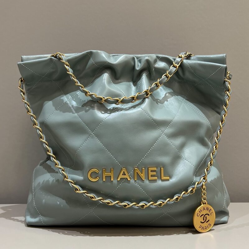 Replica CHANEL 22 Small Handbag Mint Green - near-authentic luxury replica handbag