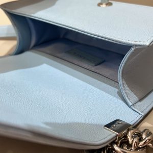 Replica CHANEL Le Boy Light Blue - top-rated replica designer bag