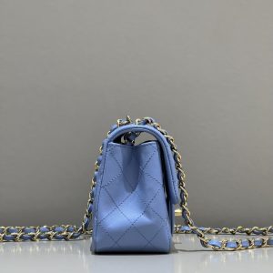 Replica CHANEL Classic Flap 17cm Blue - best-selling designer handbag dupe