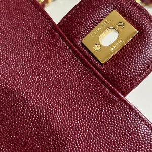 Replica CHANEL Classic Flap 25cm Burgundy - best quality luxury bag dupe