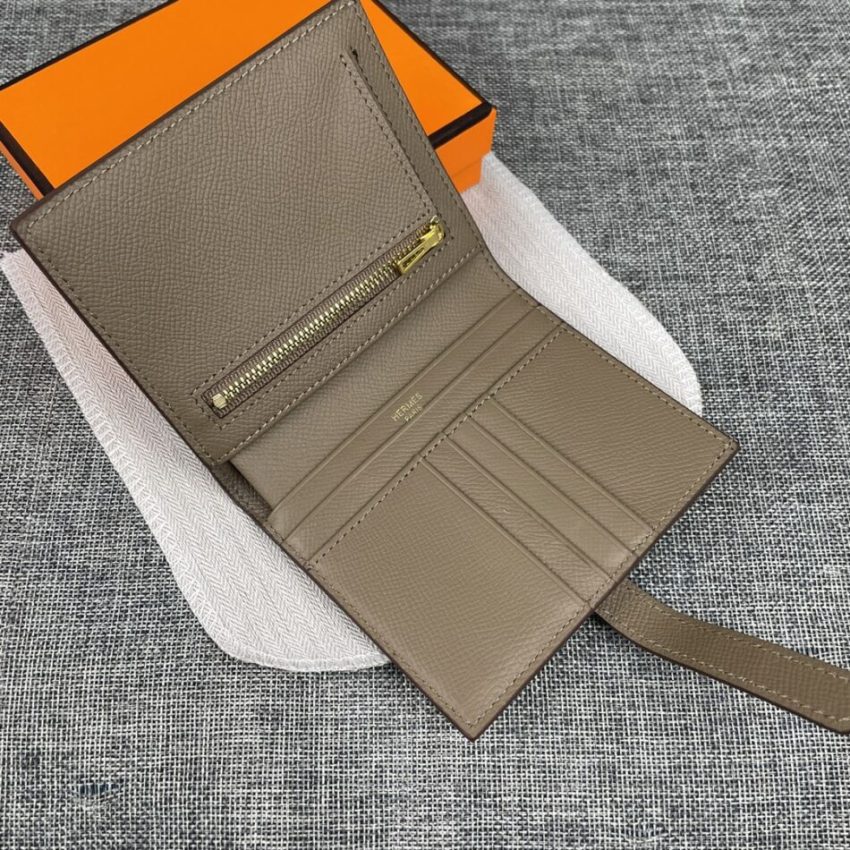 Replica Hermes Pocket Wallet Golden - best quality luxury bag dupe