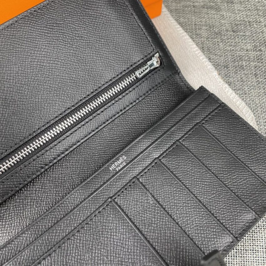 Replica Hermes Zipper Vertical Wallet - high-quality designer bag clone